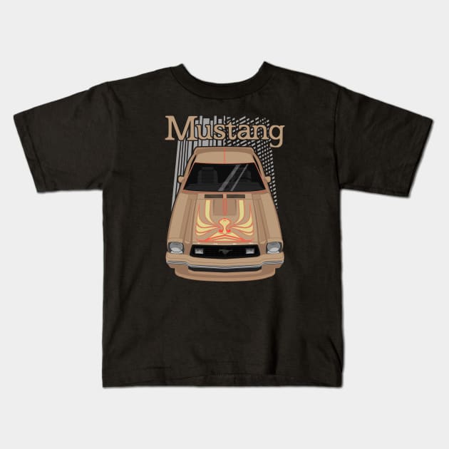 Mustang King Cobra 1978 - Chamois Kids T-Shirt by V8social